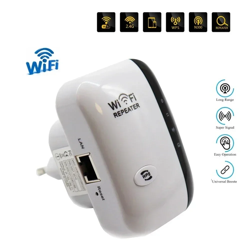 300M wireless repeater 2.4g wall-through router enhances long-distance wifi signal amplifier