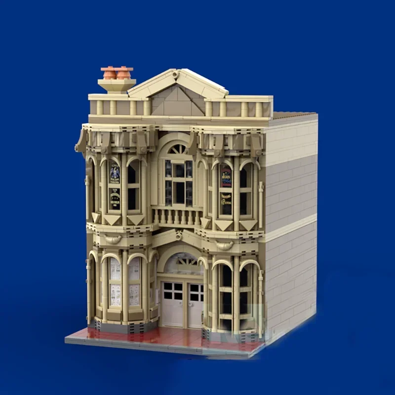 Street View Moc Building Blocks Magic Kingdom Town Square Confectionary Model Technology Brick  Assembly Construction Toy Gift