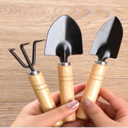 3pcs, Premium Gardening Tool Set for Growing Vegetables, Flowers, and Succulent Potted Plants - Includes Shovel, Rake, and Spade