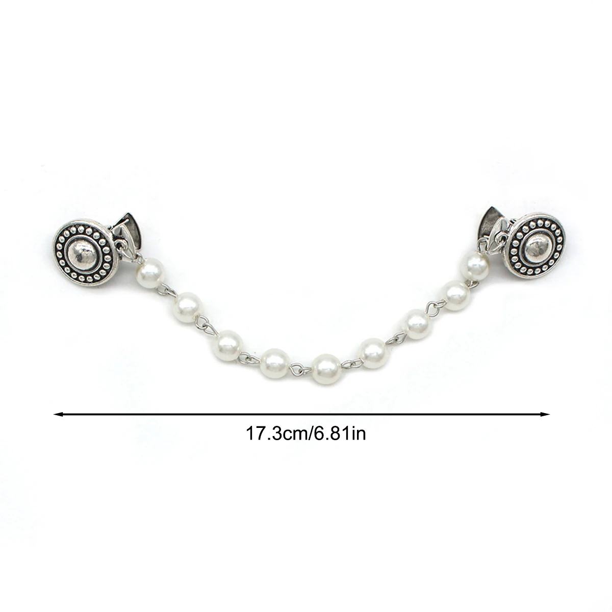 1 قطعة مقاطع سترة خمر-مشابك سترة أنيقة مضادة للتسرب ، وشاح ريترو بروش دبابيس سترة كليب مع سلاسل