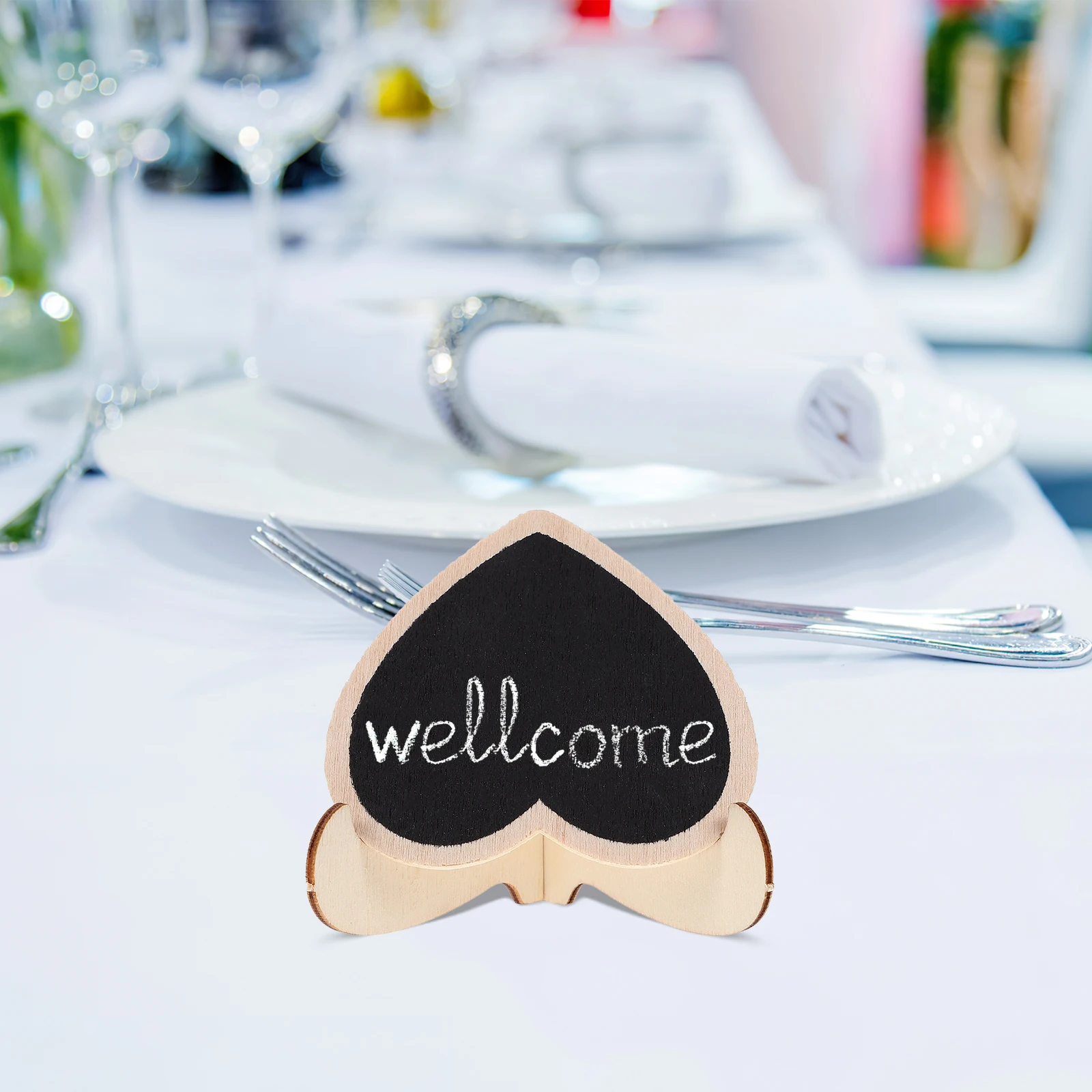 

10 Pcs Tabletop Chalkboard Sign Small Message Signs Blackboards For Weddings Mini Easelschalk