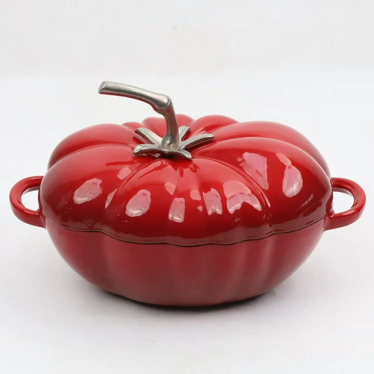 

New Arrival Mini Tomato Decor Enameled Cast Iron Casserole - Wholesale Stockpot for Kitchen & Home Decor