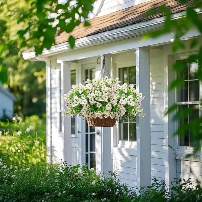 

Искусственные цветы из шелка: красочные ромашки, устойчивые к УФ-излучению, реалистичные, для улицы, веранды, патио, дома, двора, сада