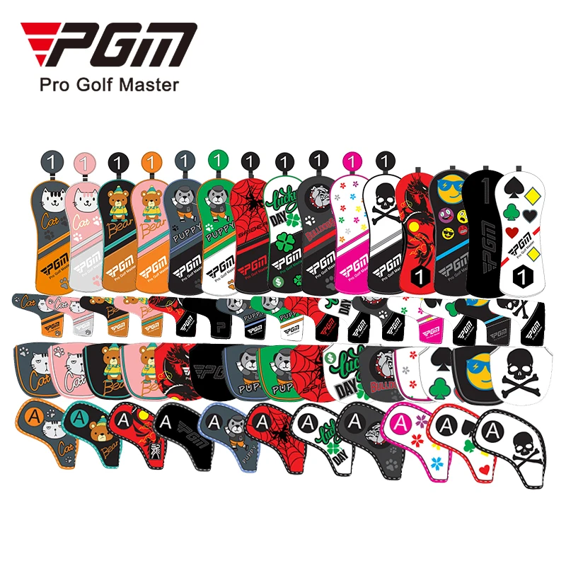 

PGM GT0326 Набор головной убор для гольфа с изображением животных, оптовые головные уборы для гольфа с героями мультфильмов