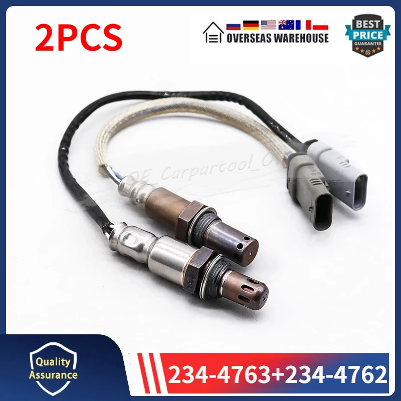 2PCS Oxygen O2 Sensor 234-4763 234-4762 For Chevrolet Malibu Camaro Colorado Cadillac ATS CTS Buick Regal GMC Canyon 12627139