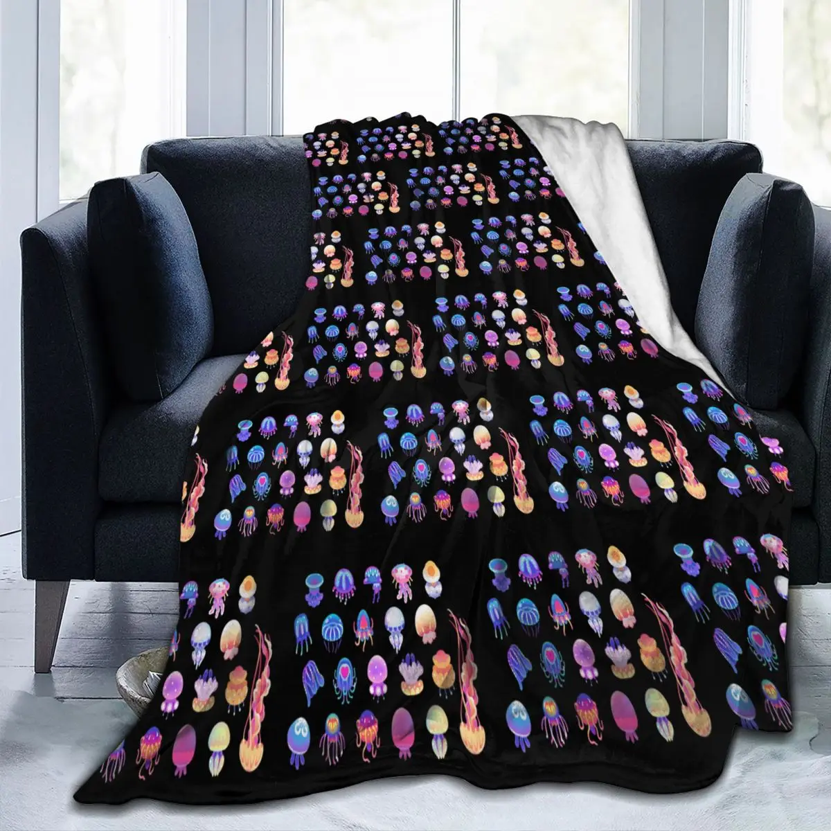 

Одеяло на день медузы, флисовое одеяло для дивана, многофункциональное одеяло для дома, спальни, дорожные пледы, покрывало, одеяло