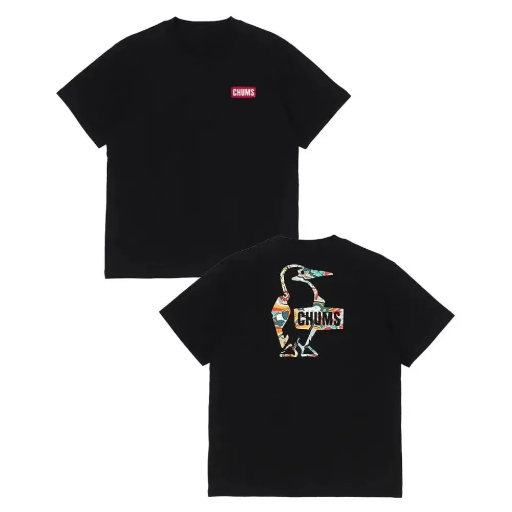 

2025 summer original simple design bird printing pure cotton men's T-shirt high-end fashion