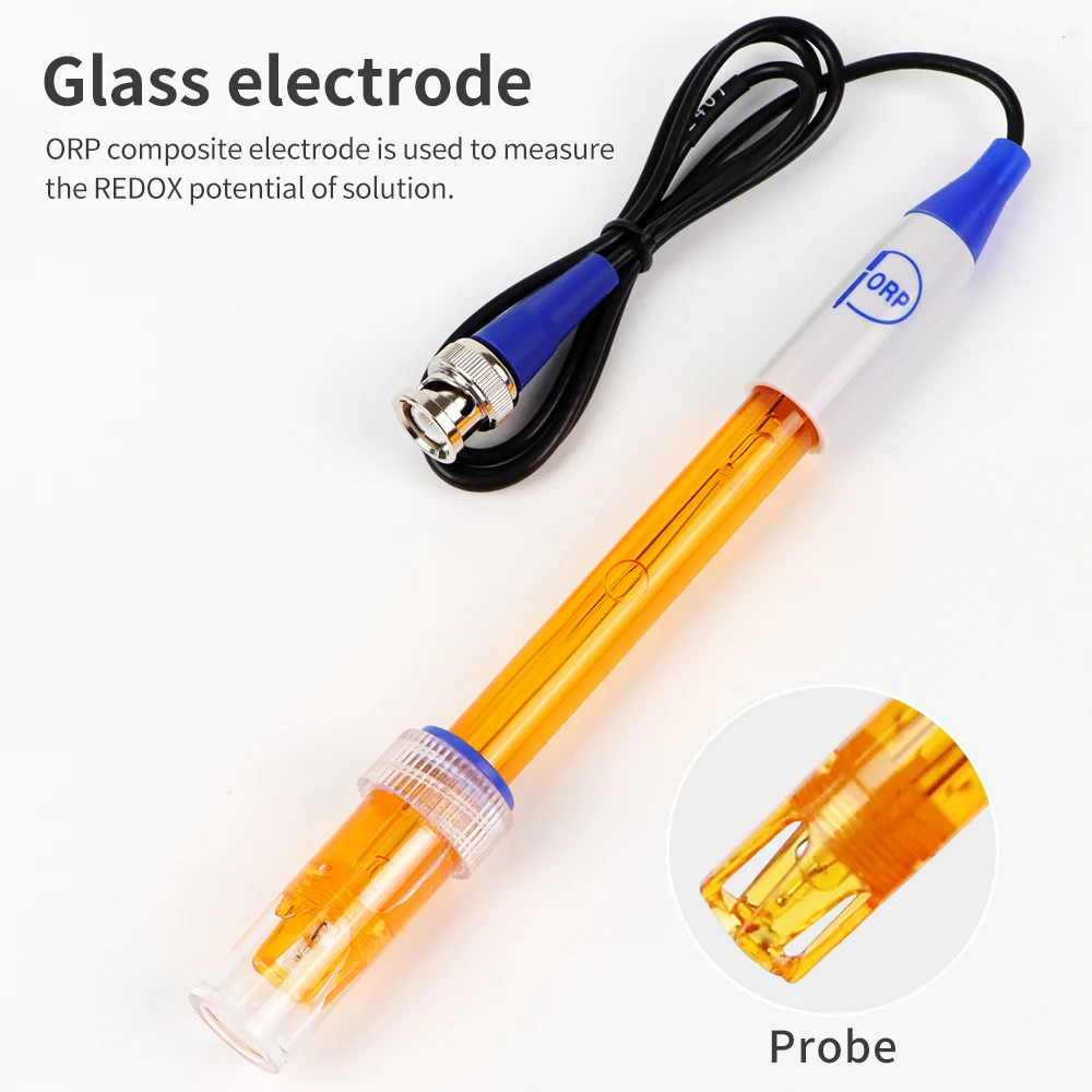 PH ORP Replacement Probe Aquarium Laboratory Electrode Oxidation-Reduction Potential Test BNC Q9 Connector 1M Wire Probe