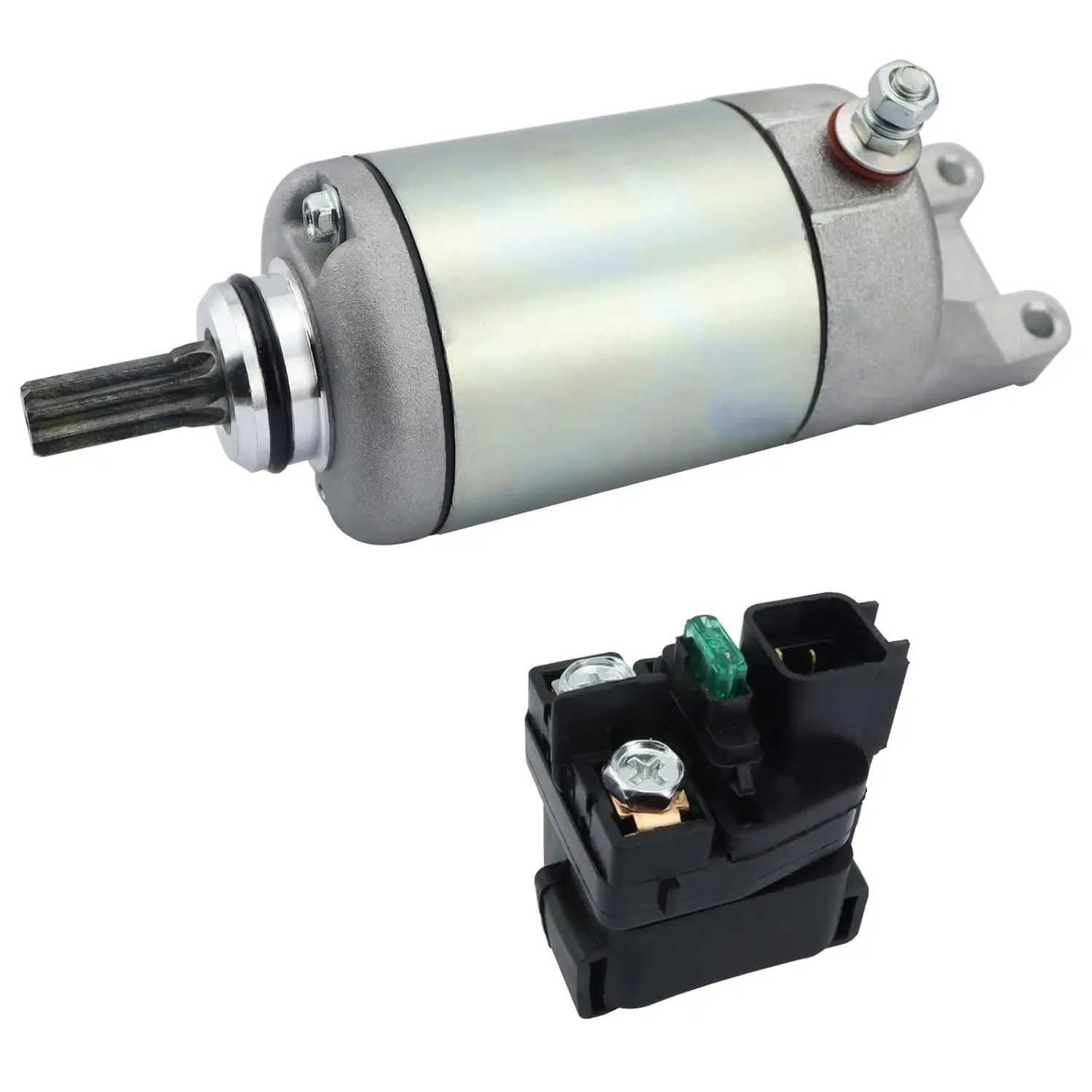 

Starter Motor & Solenoid Relay for Suzuki KingQuad 450 LT-A450X 2007-2010, KingQuad 500 LT-A500 2009-2020, 31100-11H00 410-54110