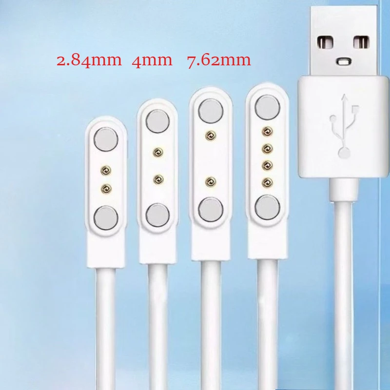 Smart Watch Magnetic USB Dock Charger 2pins 4pins Charging Cable High-Quality Magnetic Charging Cable For Q12 Kidswatch