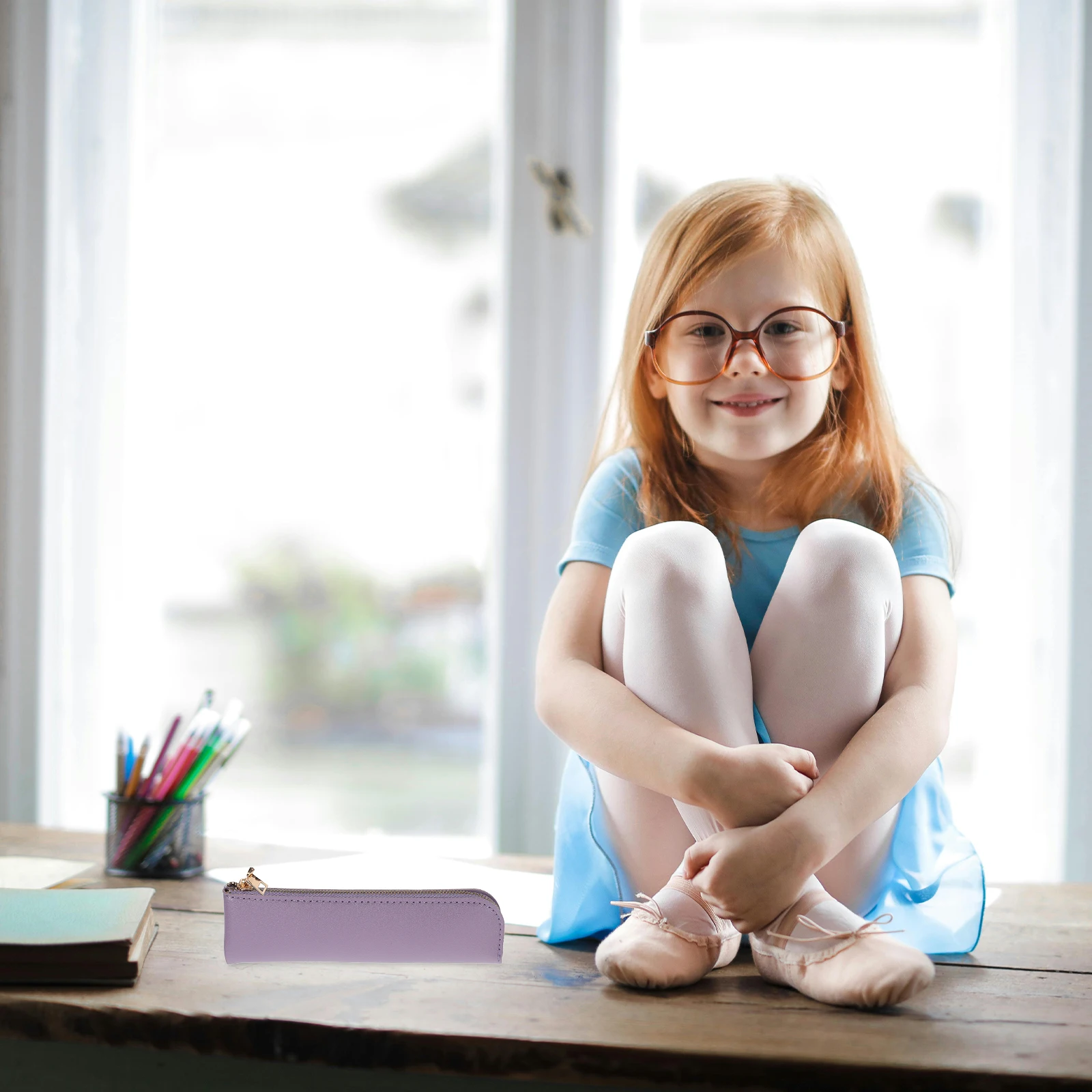 

Vintage Large Capacity Pencil Case Multi-Function Stationery Holder PU Zipper Bag Retro Design Spacious Interior