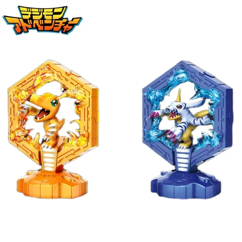 

Digimon Agumon модель ручная фигурка атмосферная лампа Gabumon для мальчиков спальня аниме периферийный ночник креативный орнамент подарок