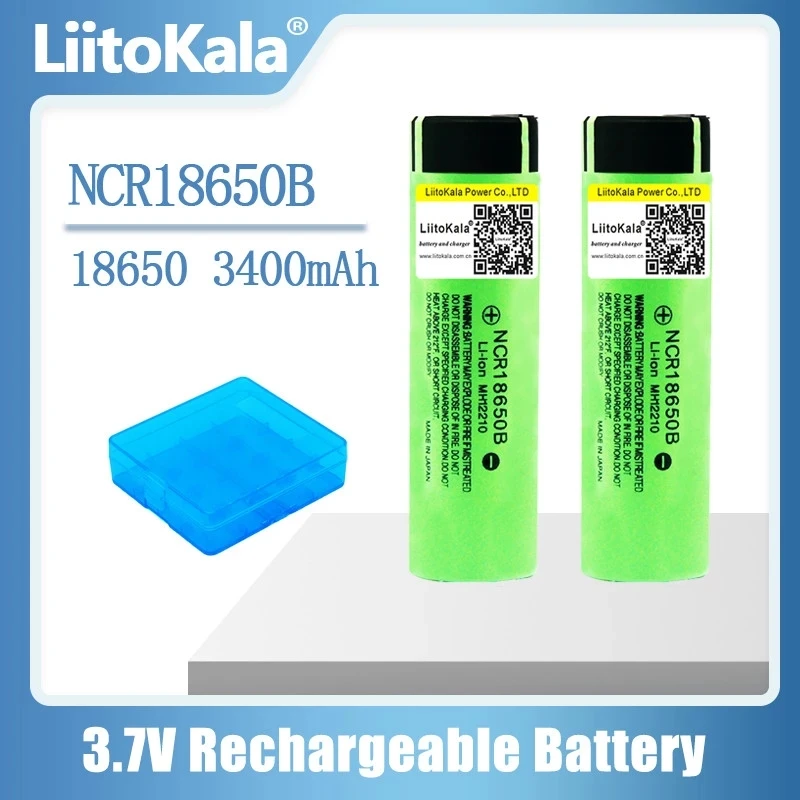 Liitokala 100% oryginalnie 3.7V NCR18650 34B akumulator litowo-jonowy 18650 3400mah bateria