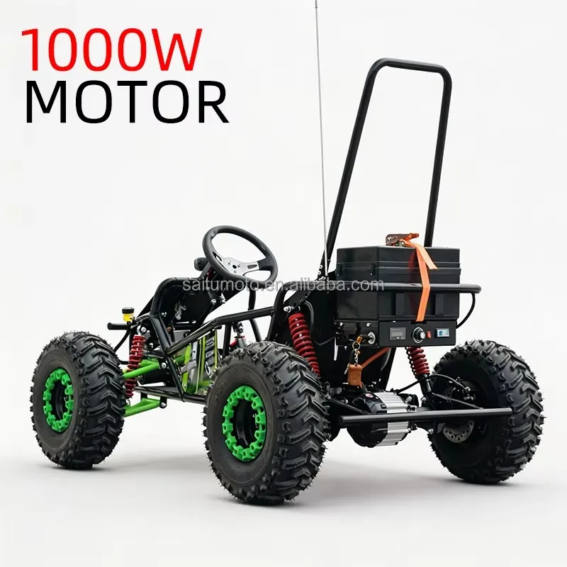 Go Kart Electric 1000W Quad Bike Kids Buggy For Adults Off Road Shaft Drive High Quality Racing ATV