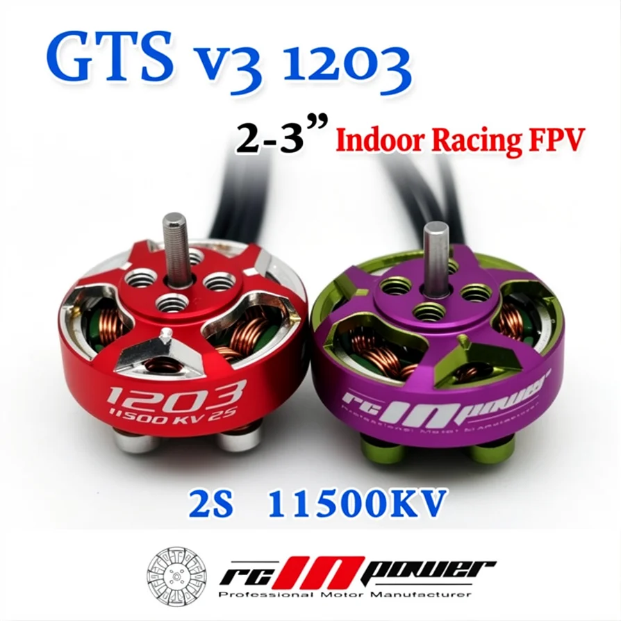 Rcinpower GTS V3 1203 11500KV 2S 8000KV 6000KV Bürstenloser Motor für 2~3 Zoll Propeller RC FPV Racing Drohnen Quadcopter DIY