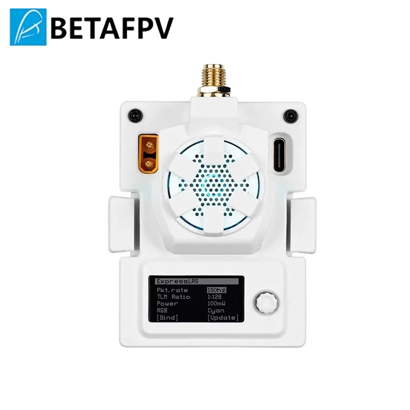 BETAFPV ELRS Micro TX Module 915MHZ 2.4G OLED Screen High Refresh Rate Cooling Fan Micro Module Bay for TBS Mambo FRSKY X9D