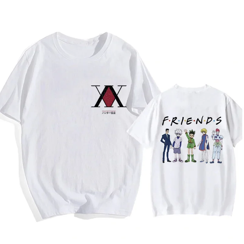 Hunter X Hunter Killua Zoldyck Print T‑Shirt Anime Harajuku Streetwear Unisex Oversized Short Sleeve Manga Fan Gift Tee Tops
