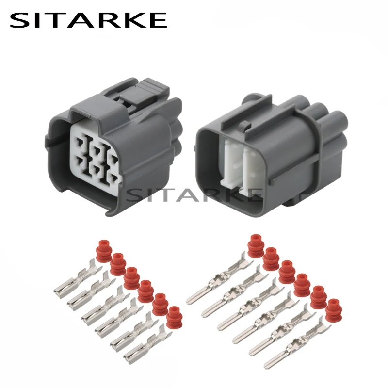 

5 Sets Sumitomos 6 Pin 6181-0074 Female Connector Fit Terminals Cable Accessories 6189-0133 Cars Butt Joint Parts Needle Holder