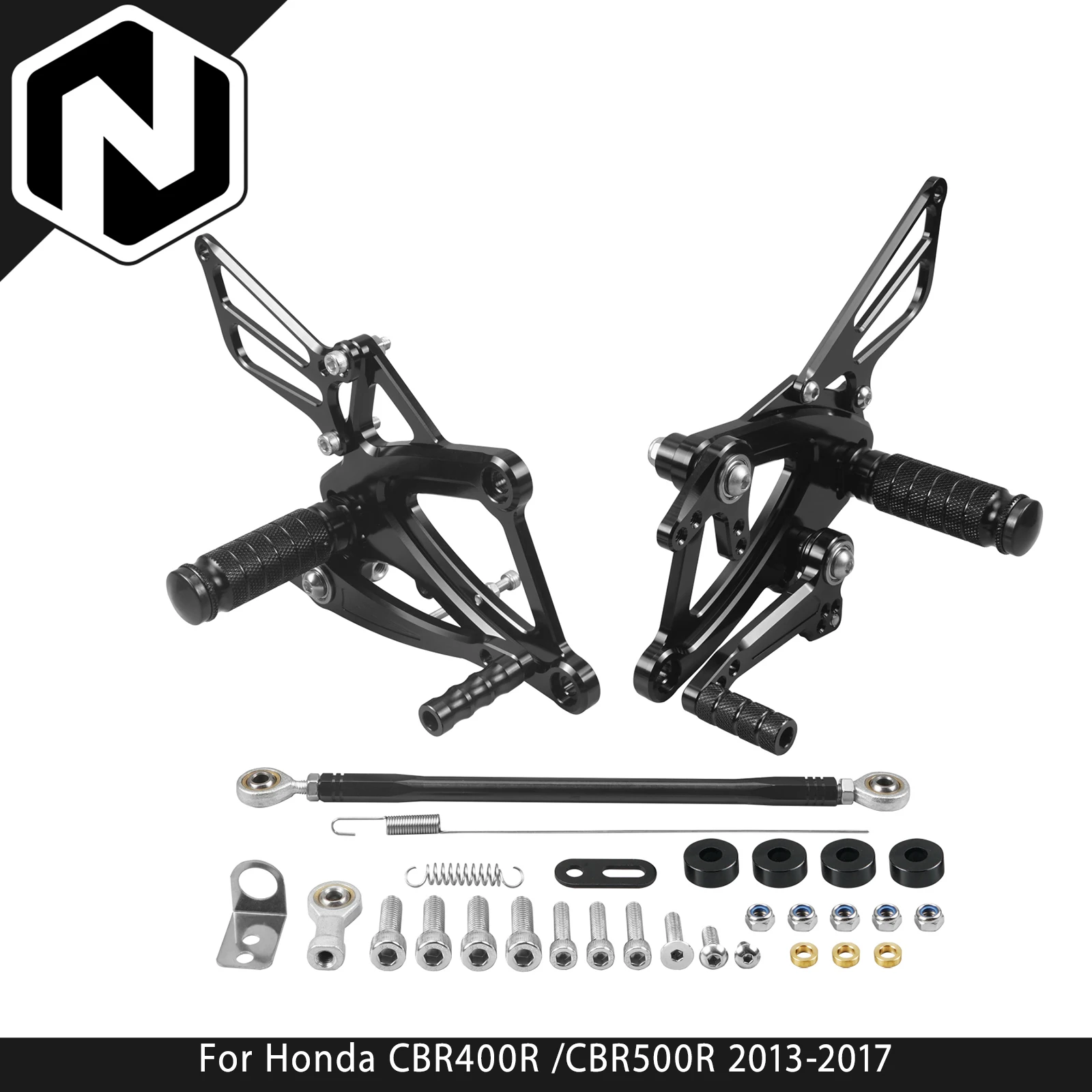 

NICECNC For Honda CBR500R CB500F CBR400R CB400F 2013-2017 2016 2015 Motorcycle Racing Adjustable Rearset Footpeg Pedals Rearsets