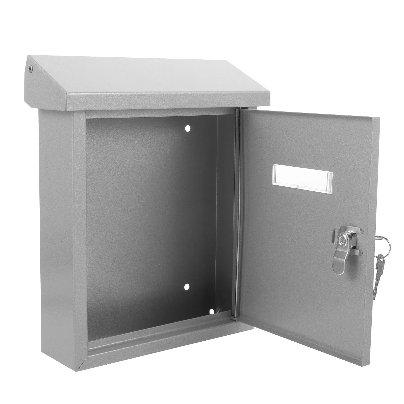 

Stainless Steel Wall Mounted Mailbox Vintage Metal Post Box Waterproof Suggestion Box for Home Garden Office Decor