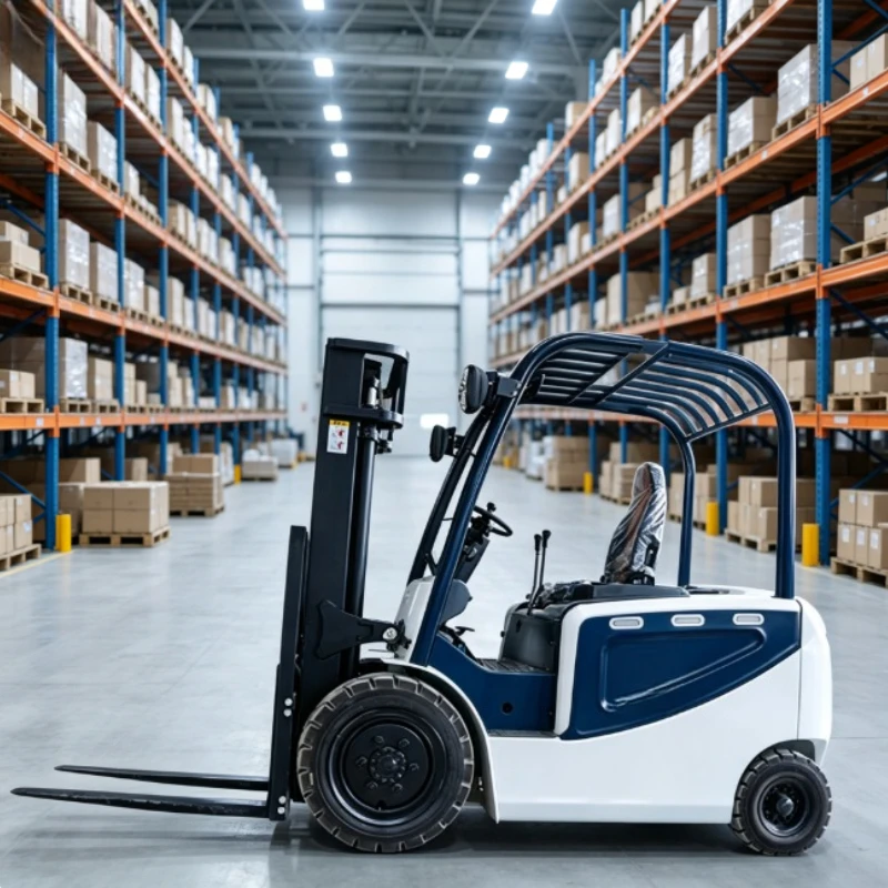 1/2/3ton No Fuel Zero Pollution 4 Wheel Lithium Electric Forklift Green Eco Clean Factory Material Handling Truck