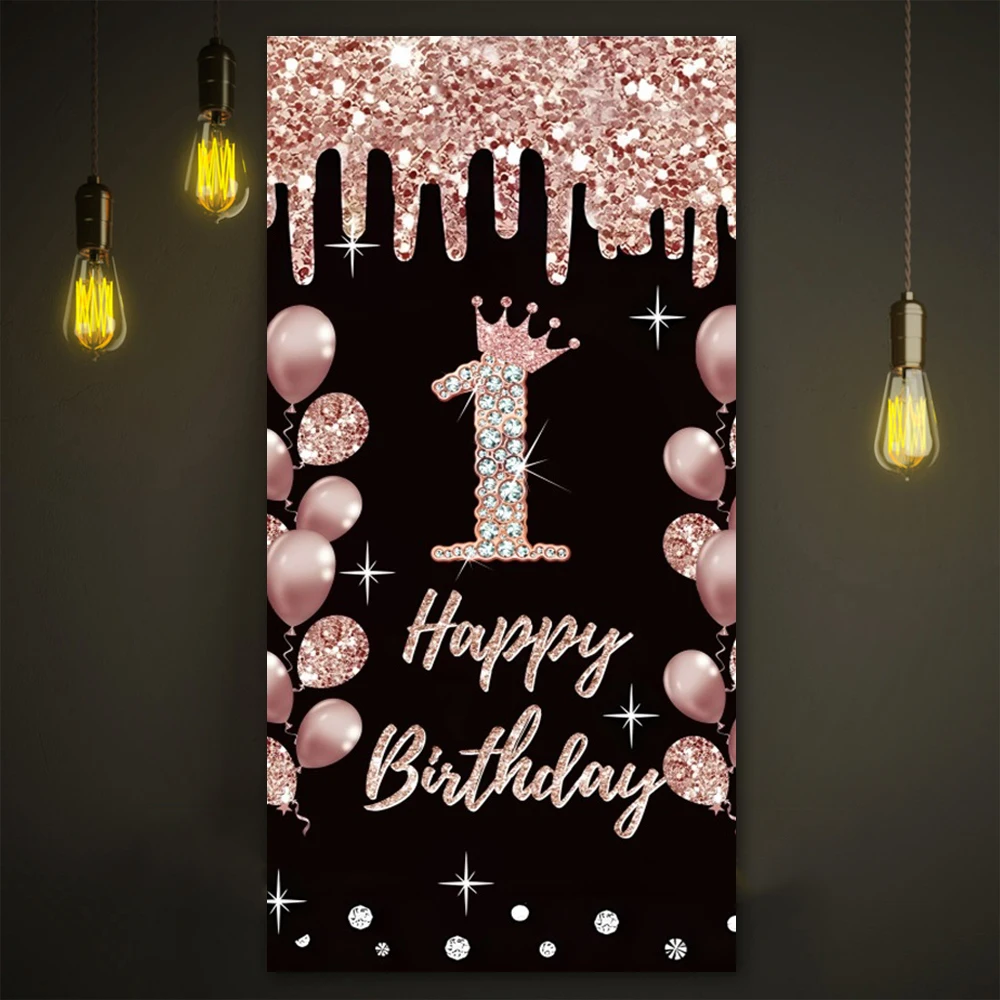 Photography Background for 18st Birthday Party 1/3/15/18/21/30/40/60/80st Backdrop for Birthday Theme Decor Photo Booth 1mx2m