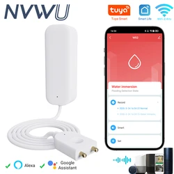 Tuya Smart WIFI Water Leakage Sensor Alarm Water Level Detector Flood Leakage Sensor APP Remote Control Security Alarm System