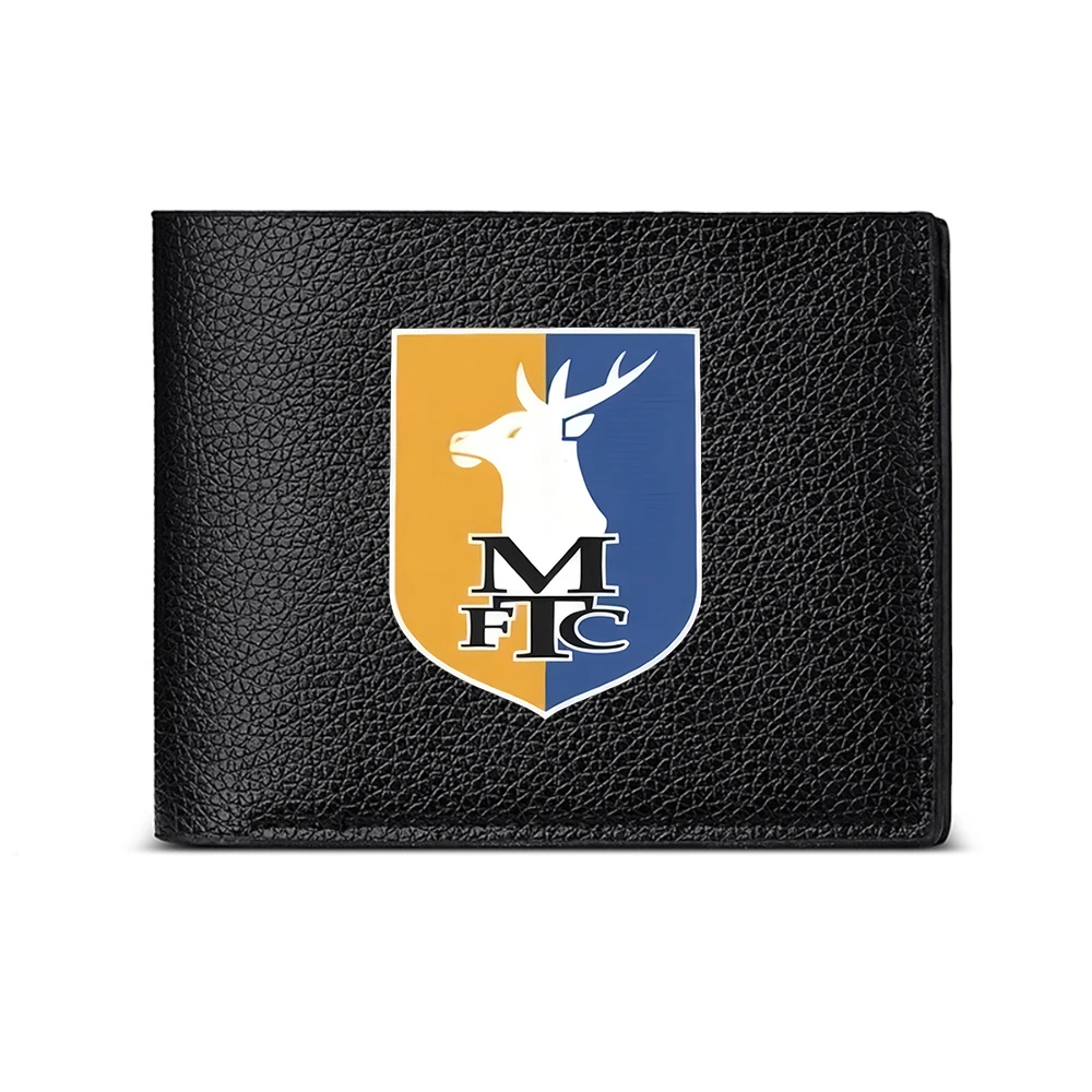 Deer Emblem Shield Design Men's Wallet Card Holder Casual Business Fashion Print Style