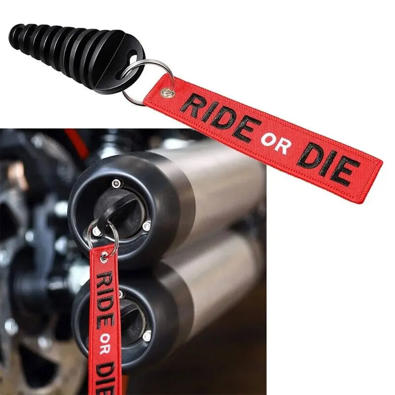 

New Exhaust Pipe Stopper Blow-down Silencer Plug Exhaust Muffler Waterproof Wash Plug Silicone Off-road Motorcycle Keychain
