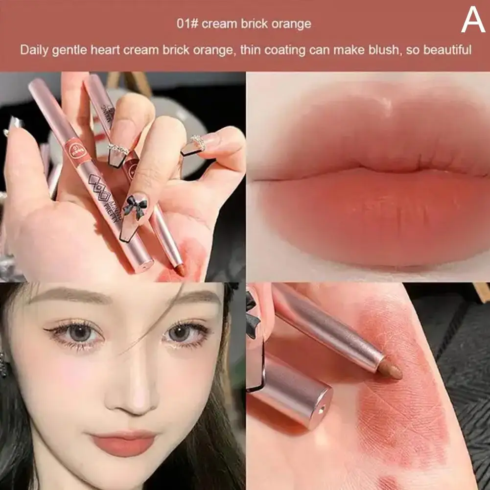 Wodoodporny, trwały, nawilżający, matowy kontur do ust w sztyfcie, przenośny, konturowanie ust, urocza linia, szminka, kosmetyki.