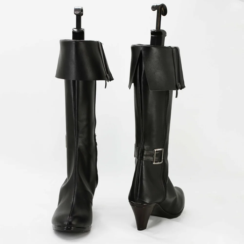 Chaussures décontractées à la mode, bottes noires, jeu de résident maléfique, déguisement, accessoires de Costume pour femmes adultes, chaussures de jeu de rôle