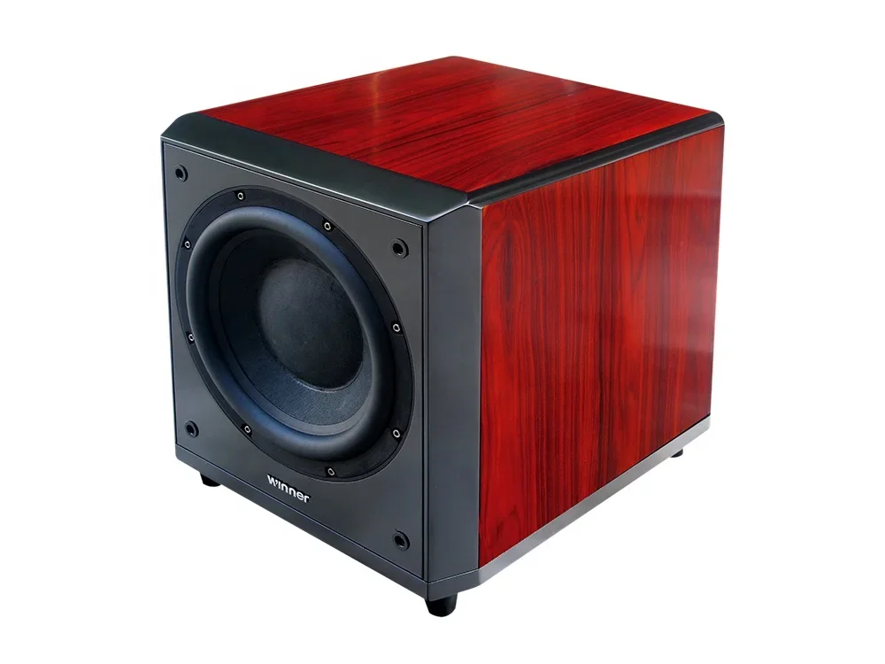 

Home theater system active subwoofer 12 inch wooden box