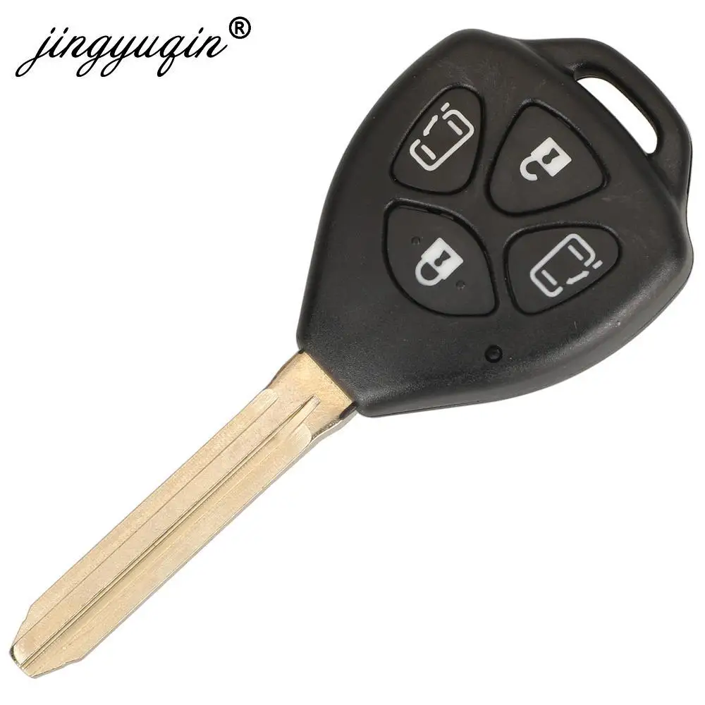 jingyuqin 314.3MHz 4D67 Chip Remote Control Car Key for Toyota Alphard 2005 2006 2007 2008 2009 4 Buttons Keys Fob 44010