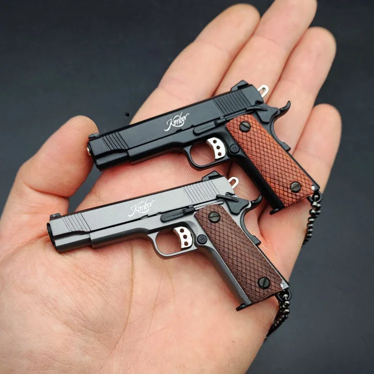 

1:3 сплав мини 1911 модель пистолета брелок-подвеска съемный поддельный игрушечный пистолет для оружия PUBG подарок для взрослых и детей