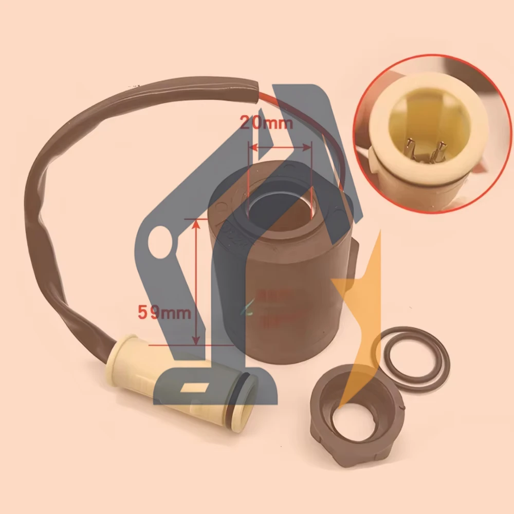 

Suitable For Excavator Ec Ec55/80/210/240/290/360b Pilot Safety Lock Solenoid Valve Coil Spool Spare Parts