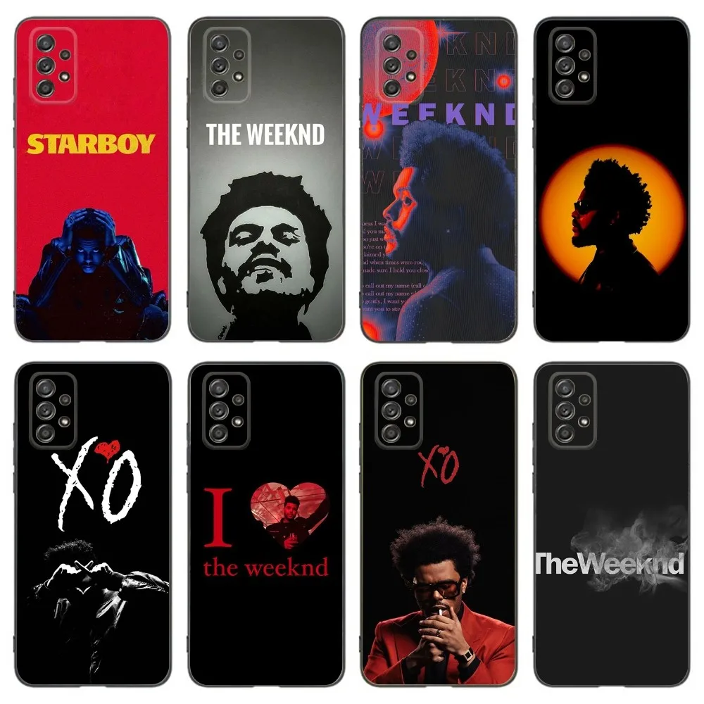 The W-Weeknd Phone Case For Samsung Galaxy A13,A21s,A22,A31,A32,A52,A53,A71,A80,A91 Soft Black Phone Cover