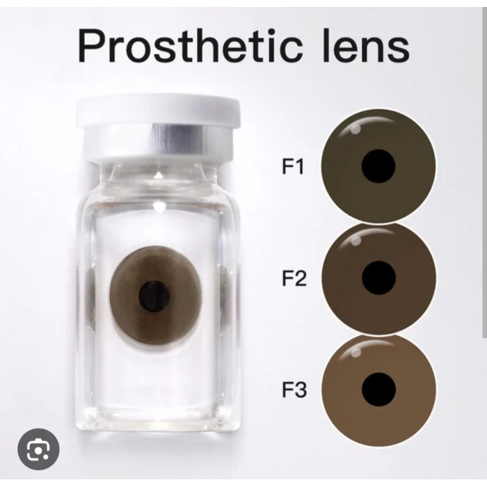 1pair Prosthetic Contact Lens Artificial Eye Contact Lenses Iris Lens for People with Eye Defects Glaucoma Eye