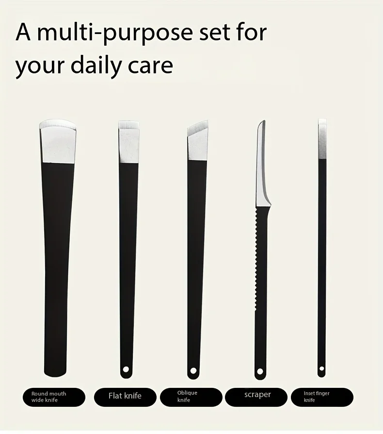 Conjunto de ferramentas para unhas encravadas em aço inoxidável, inclui ferramentas de grau profissional sem perfume para uso doméstico, ferramenta de lâmina para unhas encravadas