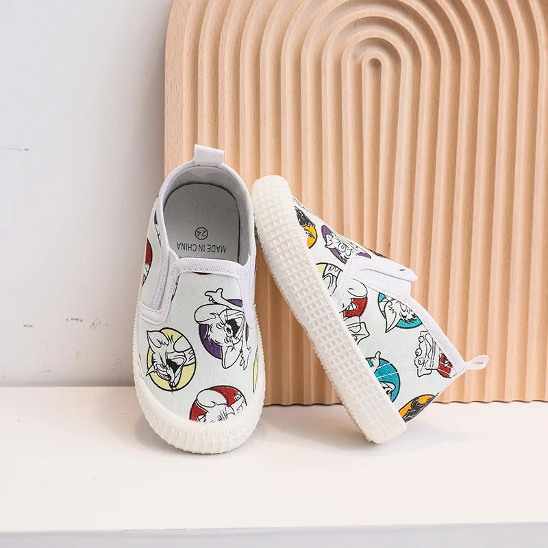 Zapatillas Kid Sneakers Cartoon Girl Canvas Shoe Boy Casual Shoe Infant Girl Walking Shoe Kid Shoe Cute Skate Shoe Zapatos Niña