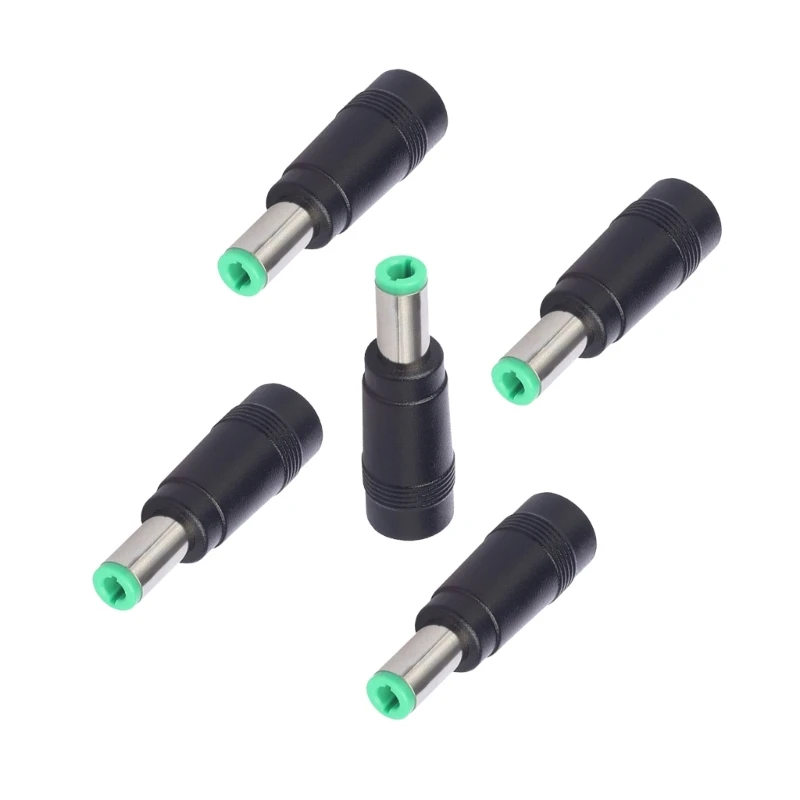  5Pack Direct Current Barrels Connector DC5.5X2.1Mm to DC6.5X3.0Mm/DC6.3X3.0Mm Converters