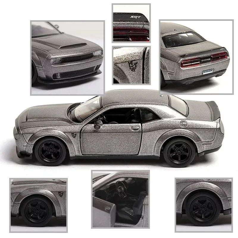 American Spuercar Series Dodge Challenger SRT Demon RMZ city 1:36 Alloy Car Model Gifts For Children Diecasts & Toy Vehicles