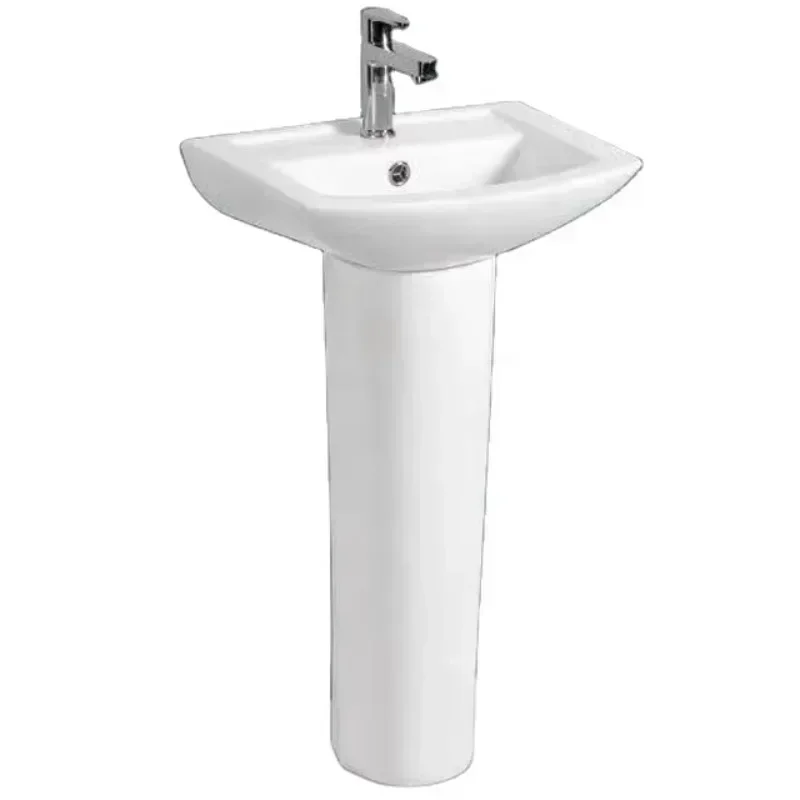 Hot SalesCeramic Corner Pedestal Wash Basin Bathroom Sink Toilet Corner Wash Basin With Pedestal