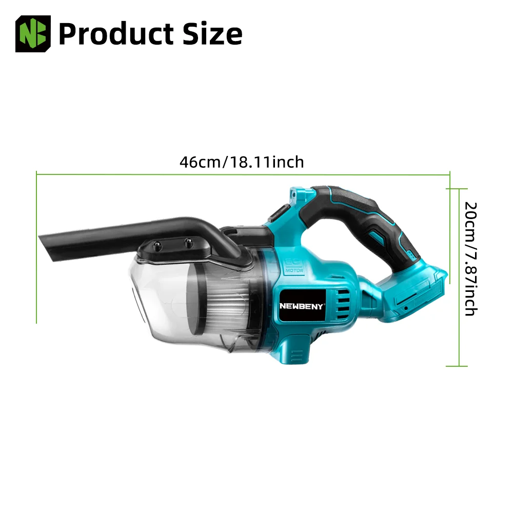 NEWBENY Electric Vacuum Cleaner Cordless Portable Efficient Household Industrial Construction Clean Tools For Makita Battery Pin