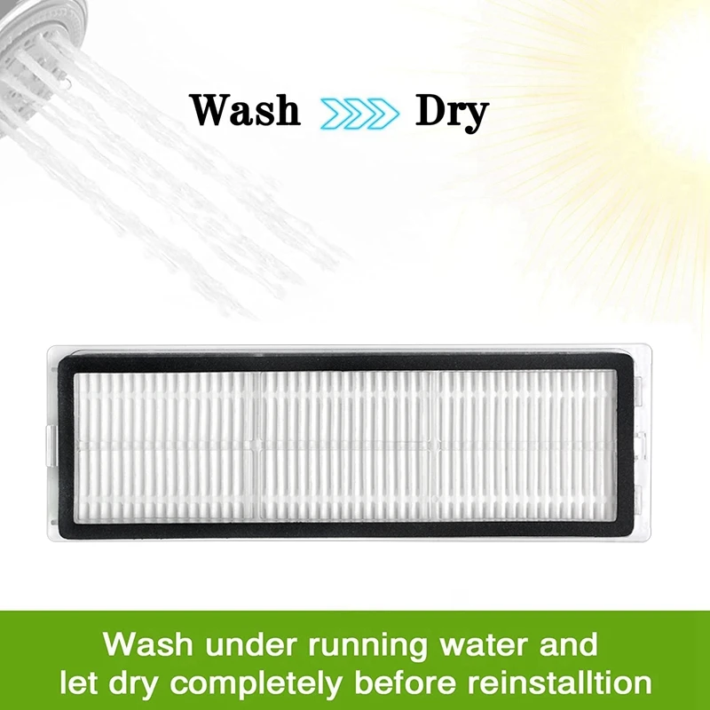 샤오미 미지아 프로용 세척 가능한 HEPA 필터, 로봇 진공 청소기 교체 예비 부품, STYTJ06ZHM