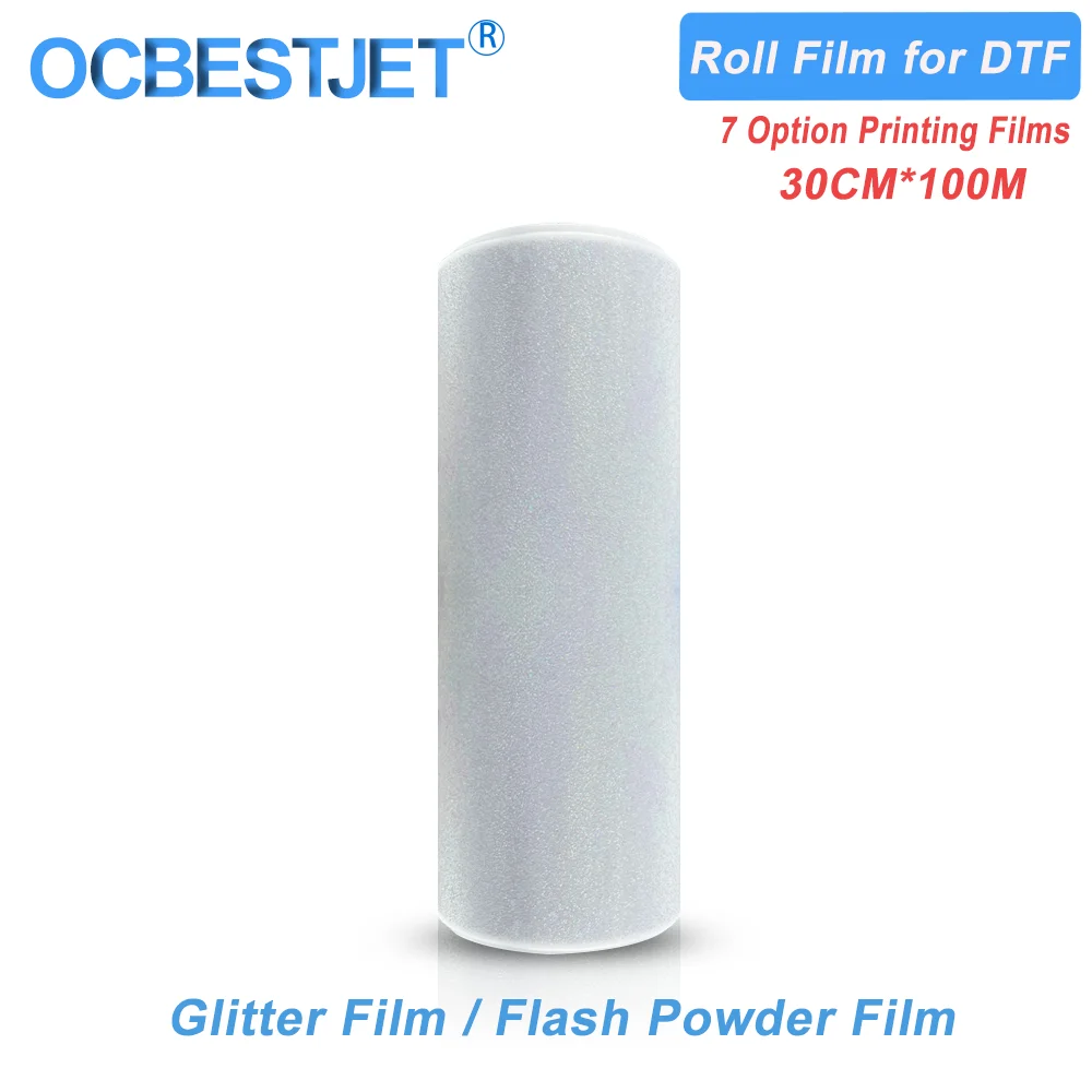 

30cm*100m Roll DTF PET Transfer CharacteristFilm 75 Single Side For Direct Transfer Film Printing For Epson L1800 L805 P600 P800