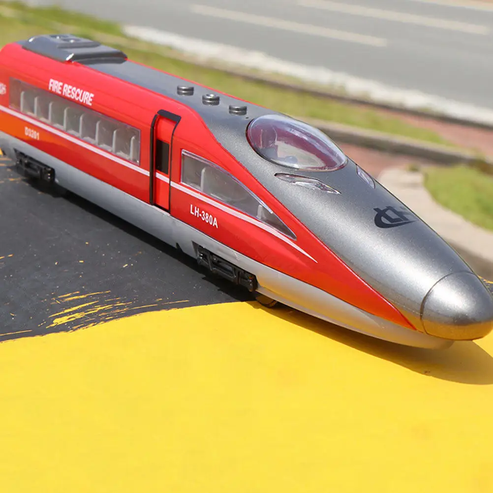 

1Pcs High-Speed Railway Pull Back Simulation Train Sound Light Interactive Early Education Gift for Kids Celebration