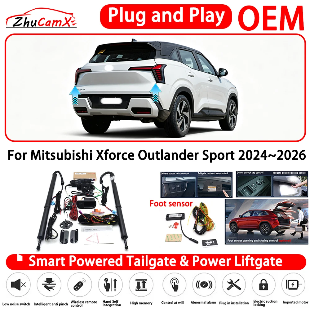 for Mitsubishi Xforce Outlander Sport 2024~2026 OEM Smart Powered Tailgate Power Liftgate Automatic Rear Trunk Tailgate Actuator
