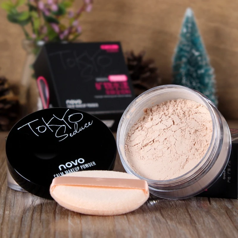 Polvo fijador de maquillaje agradable para la piel, polvo suelto, Control de aceite, polvo de miel mate resistente al agua de larga duración