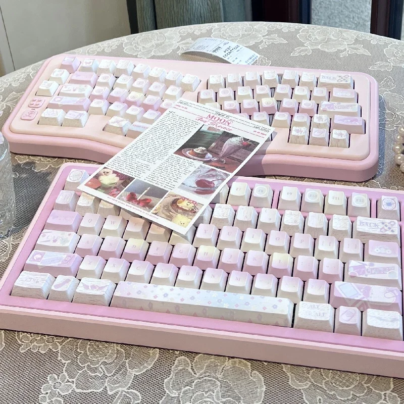 Keycaps Arsip Gadis Keycaps Asli Keycaps Merah Muda