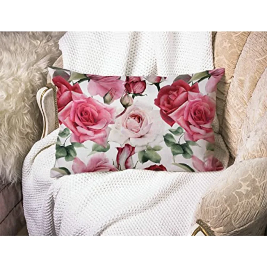 Pillow Covers Watercolor Roses 12